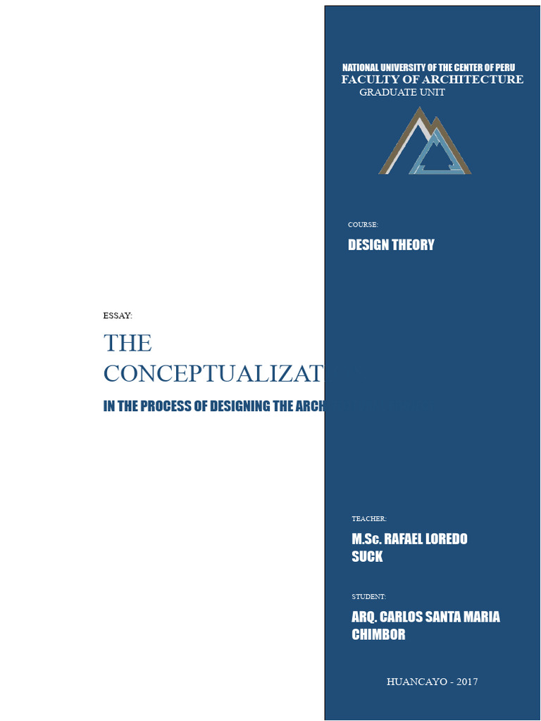Essay - The Conceptualization in The Architectural Project Design ...