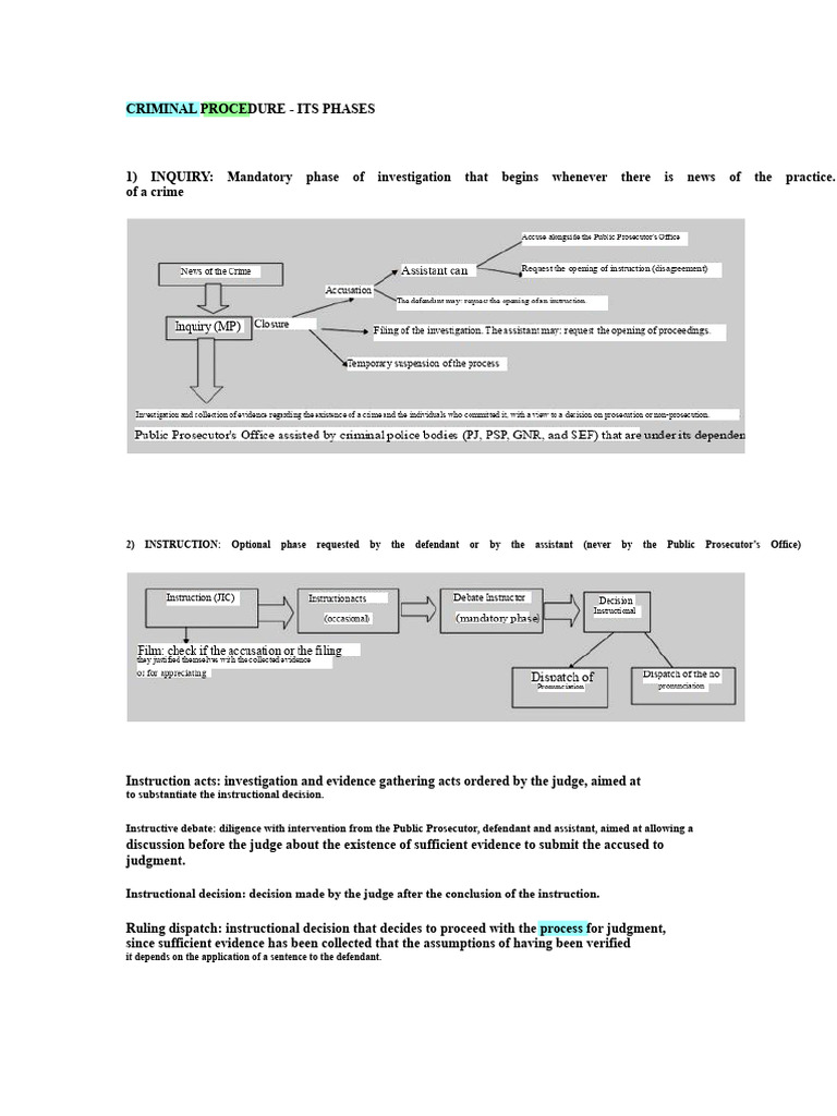 2-Scheme - Phases of The Criminal Process | PDF | Fine (Penalty ...