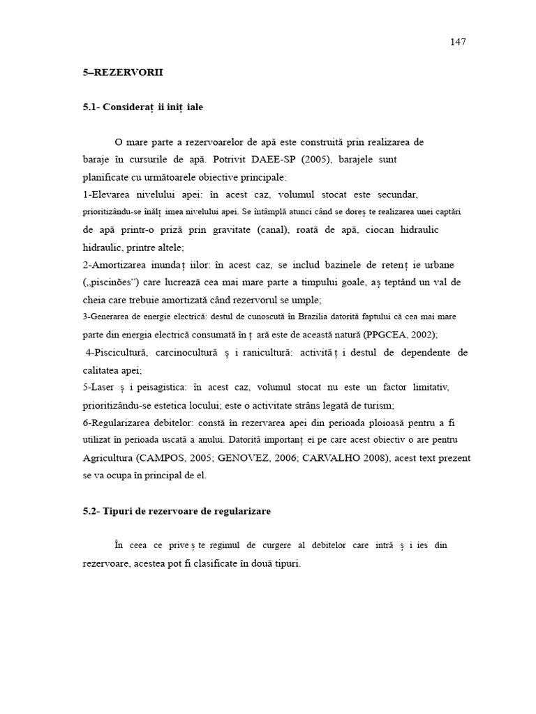 CAPITOLUL 5 - Rezervoare PDF | PDF