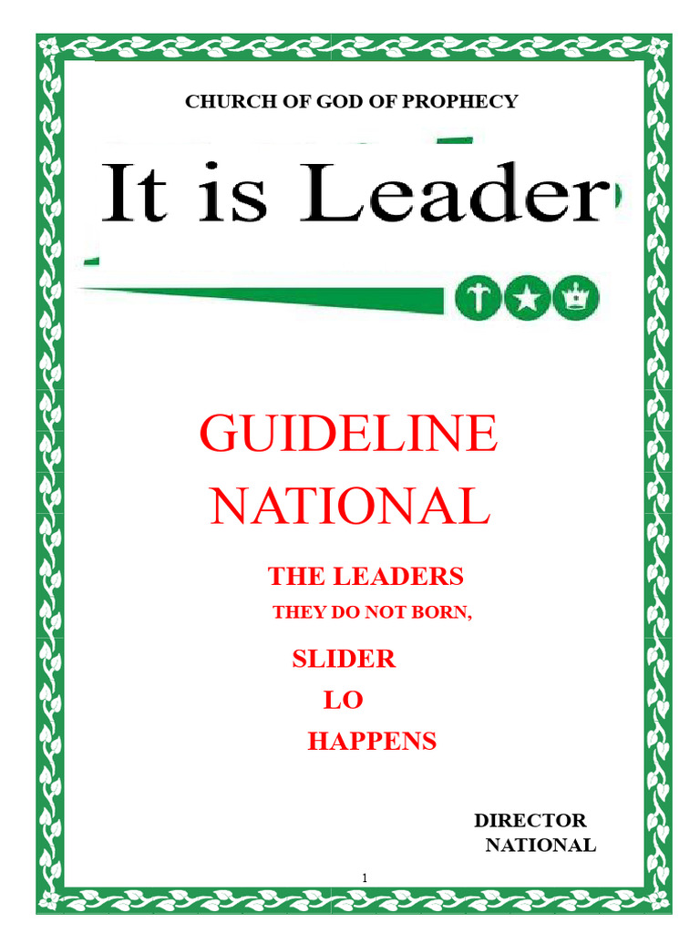 School of Leaders Guidelines | PDF | Jesus | Baptism