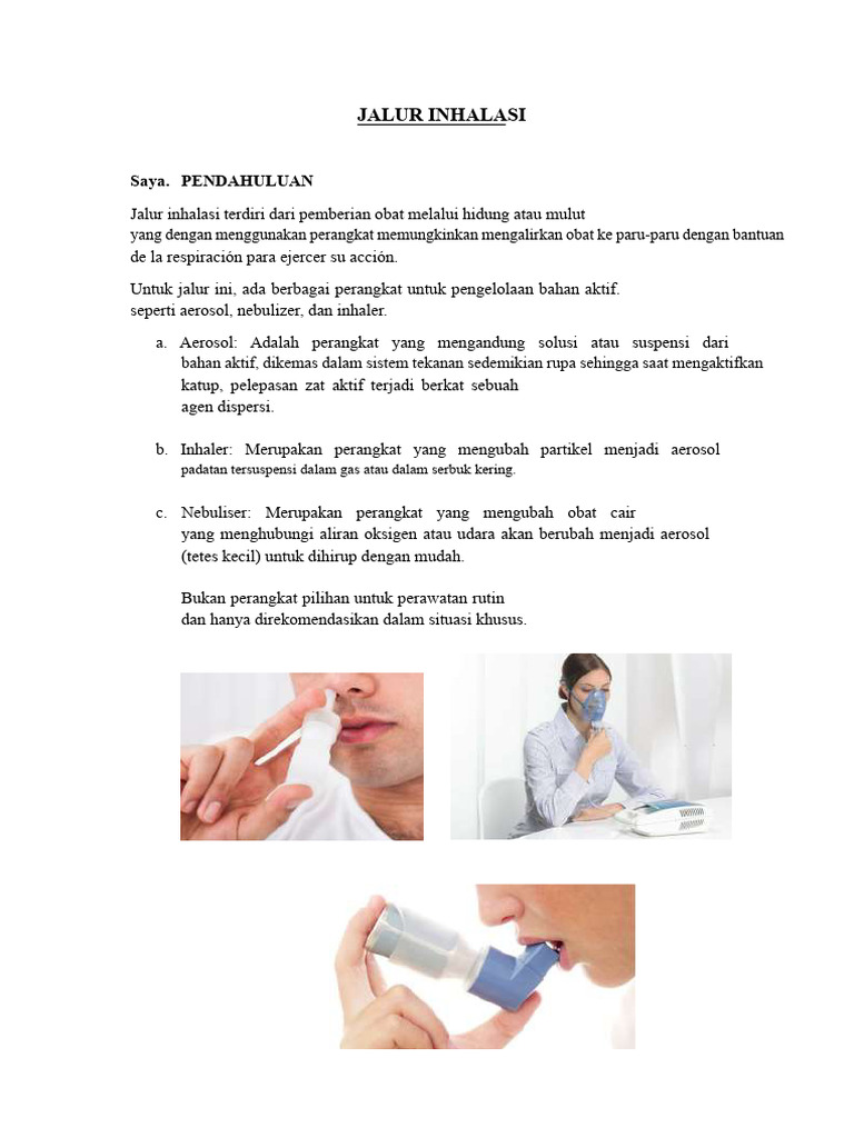 LAPORAN Melalui Inhalasi - ORAL | PDF
