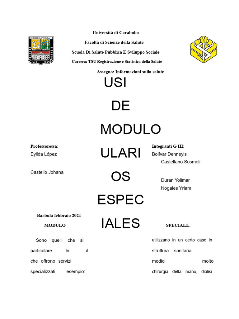 Usi Di Formulari Speciali | PDF