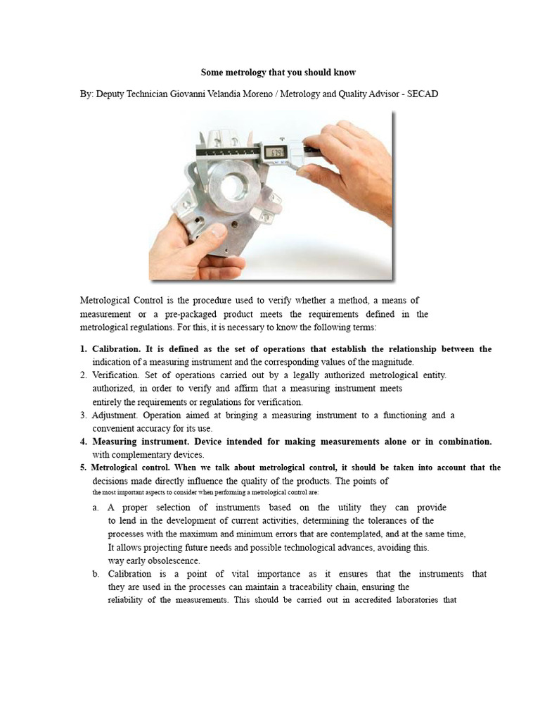 Understanding Metrological Control | PDF | Calibration | Metrology