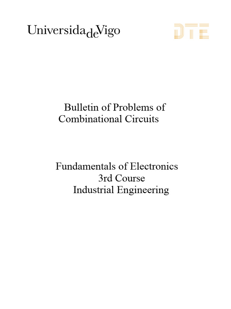 Combinational Circuit Problems Explained | PDF | Computer Engineering