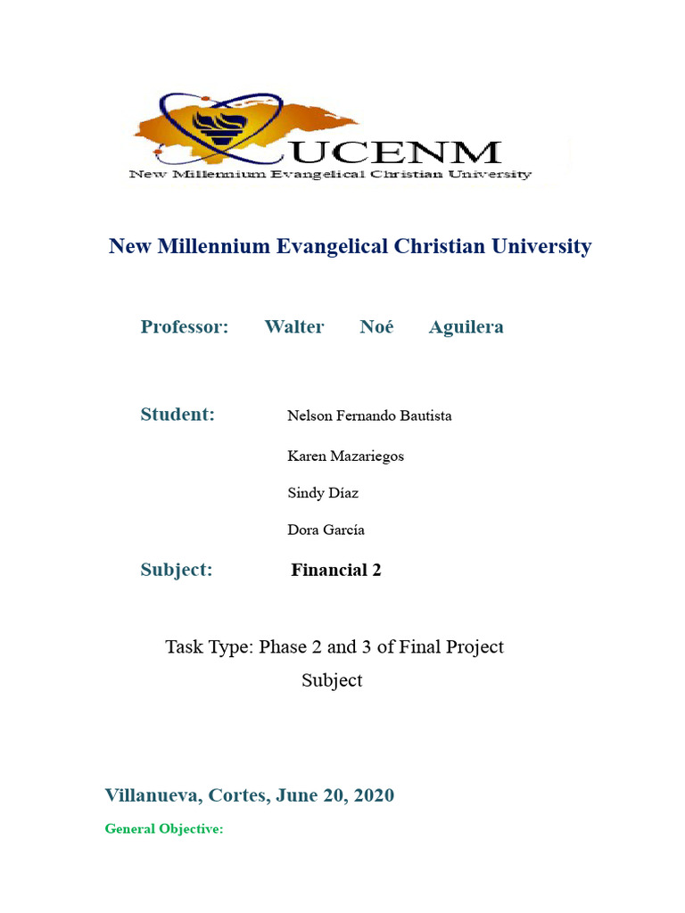 Phase 2 and 3 of Final Class Project, Group 2 | PDF | Banks | Honduras