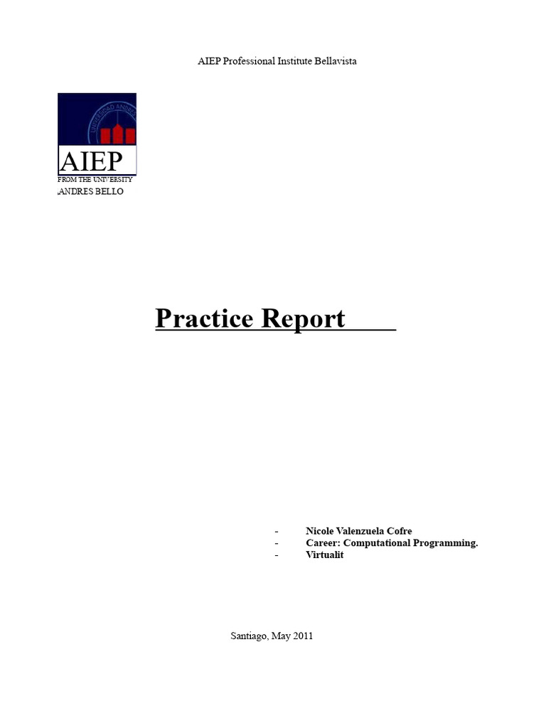 Practice Report | PDF | World Wide Web | Internet & Web