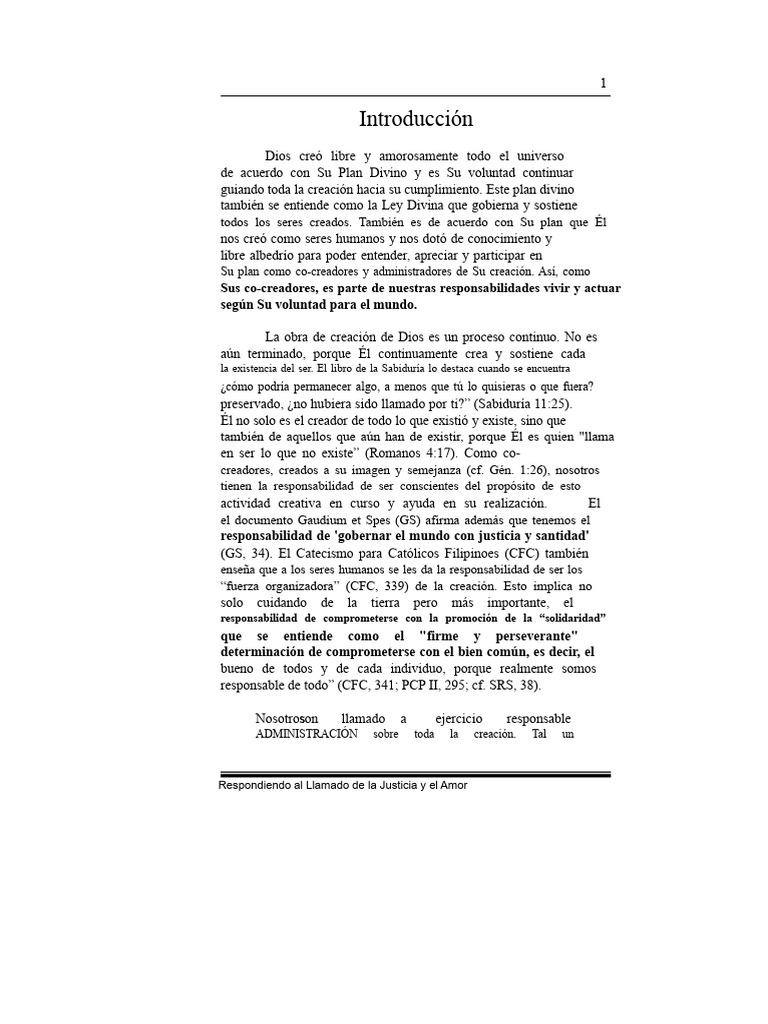Respondiendo Al Llamado de La Justicia y El Amor | PDF | Salvación ...