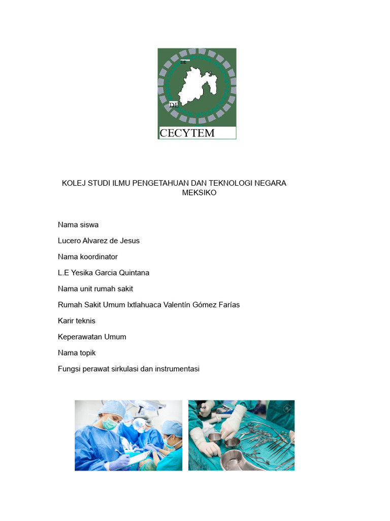 Fungsi Perawat Sirkulasi dan Instrumentasi | PDF