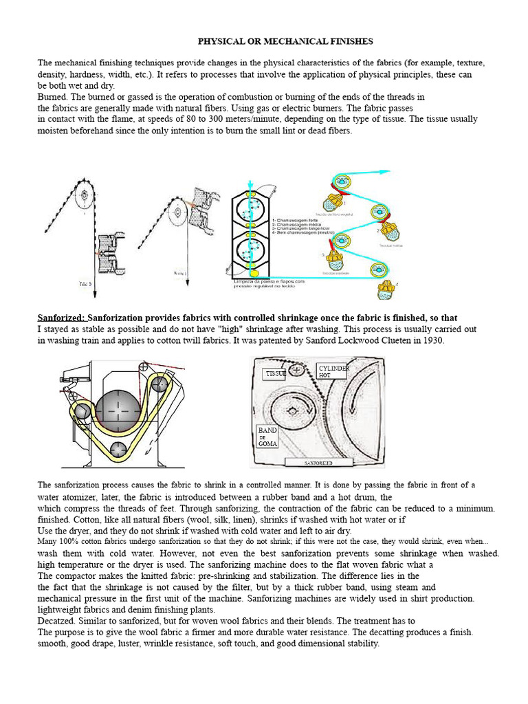 Mechanical Fabric Finishing Techniques | PDF | Textiles | Embroidery