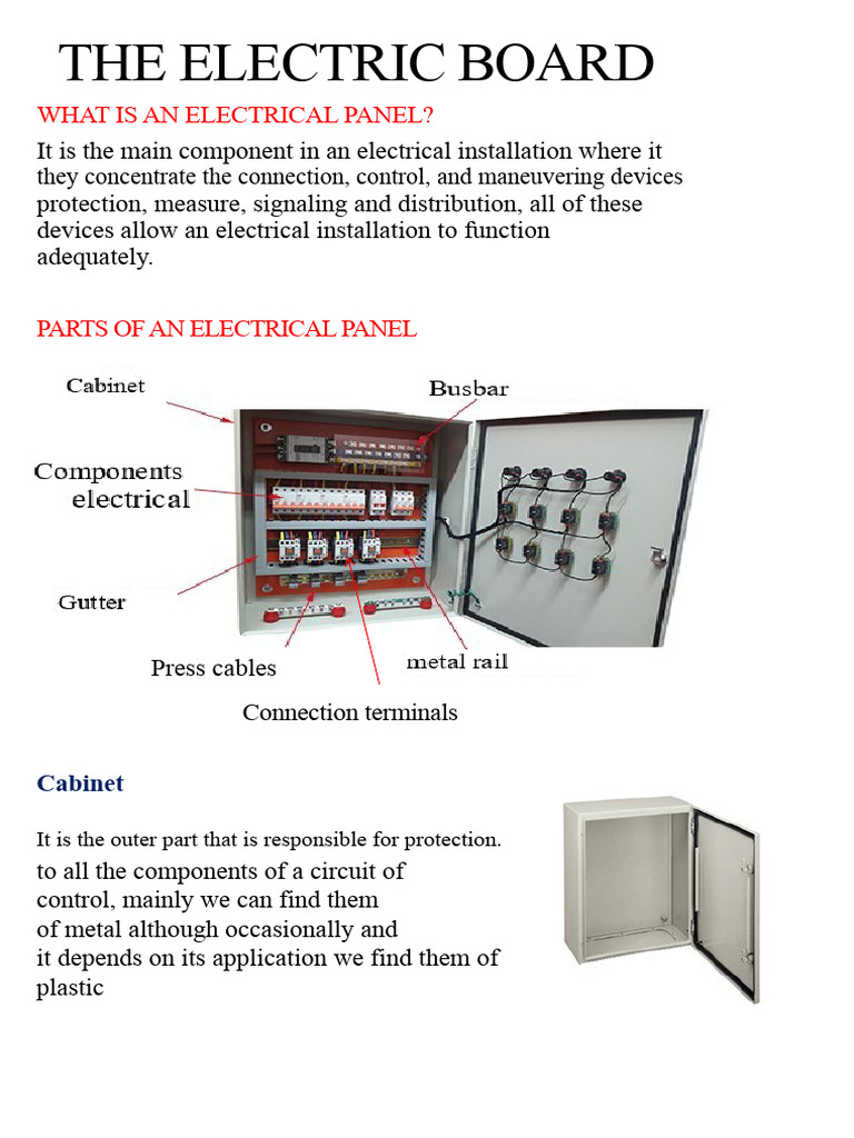Electrical Panel Components Overview | PDF | Electrical Wiring ...