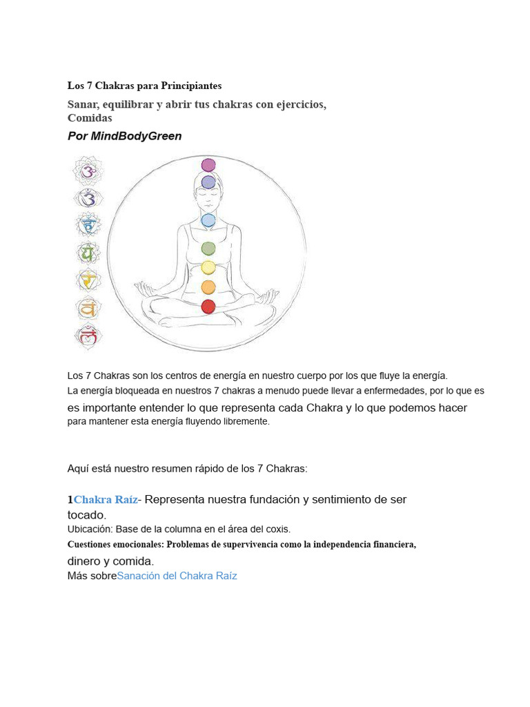 Meditación y Sanación de Chakras | PDF | Color | Meditación