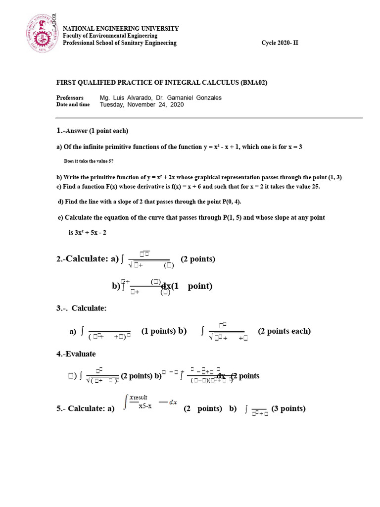 Integral Calculus UNI | PDF