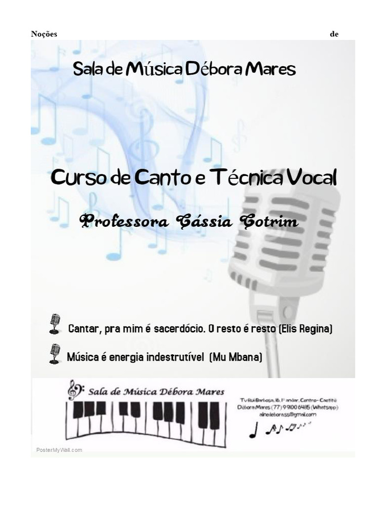 Curso de Canto y Técnica Vocal | PDF | Canto | Laringe