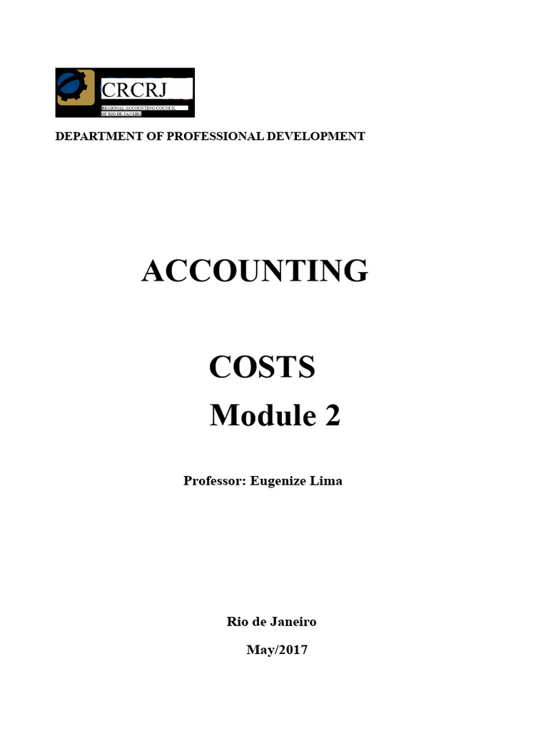 Cost Accounting Fundamentals Module | PDF | Cost Of Goods Sold | Prices