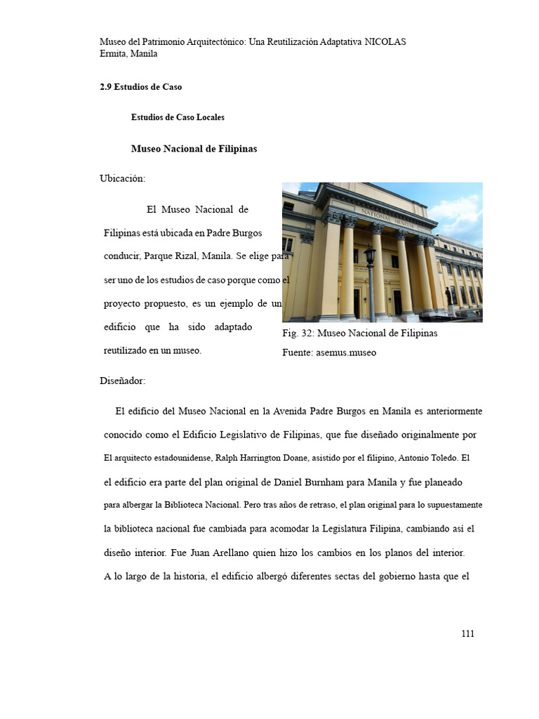Reutilización de Museos en Manila | PDF | Museo | Manila