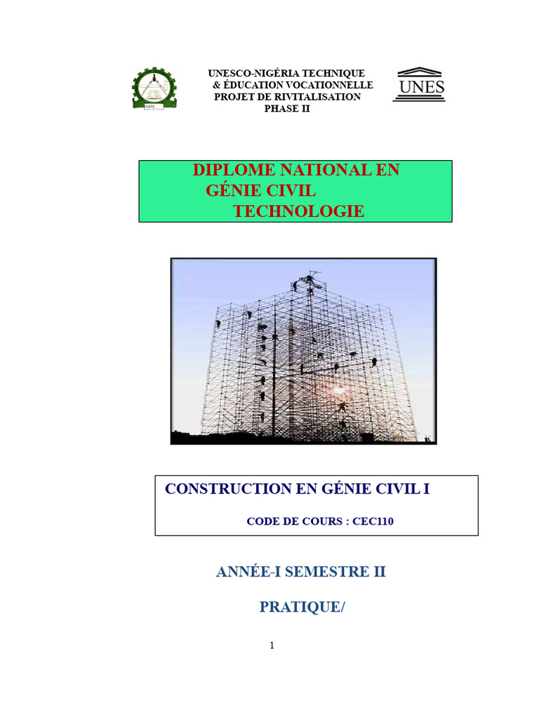 Techniques de Construction en Génie Civil | PDF | Béton | Mur