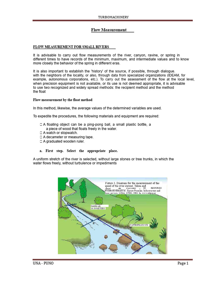 Measurement of Flow Rate by The Float Method | PDF | Flow Measurement ...