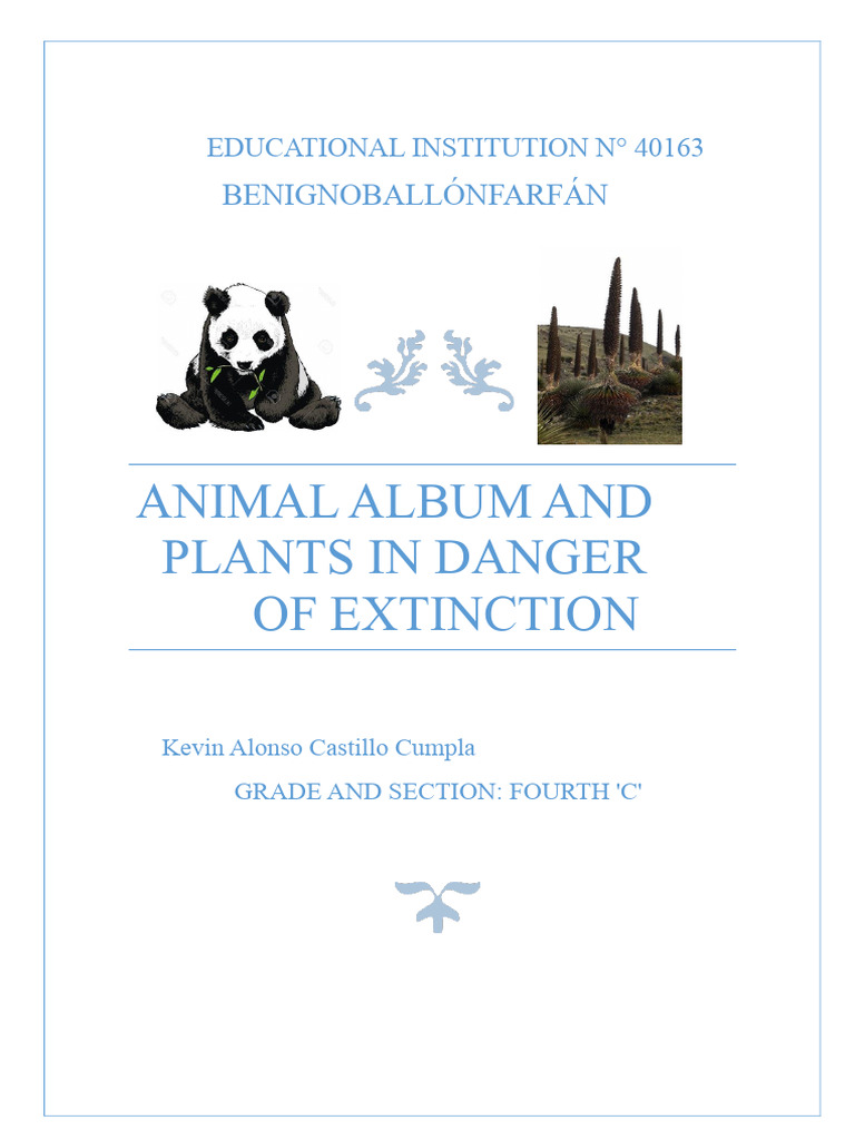 Endangered Animals and Plants Guide | PDF | Bears | Hunting