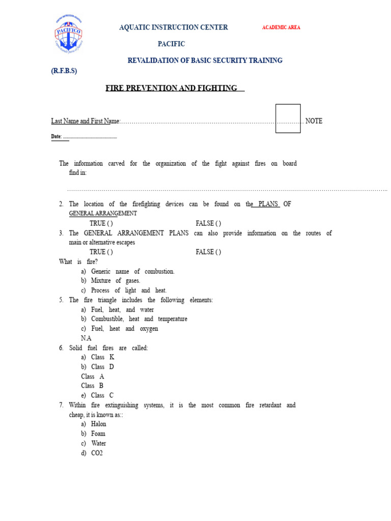 Fire Safety Training Revalidation Guide | PDF | Firefighting | Fires