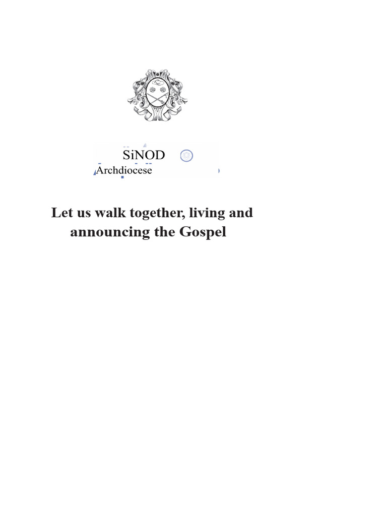 Instrument II Archdiocesan Synod | PDF | Synod | Diocese