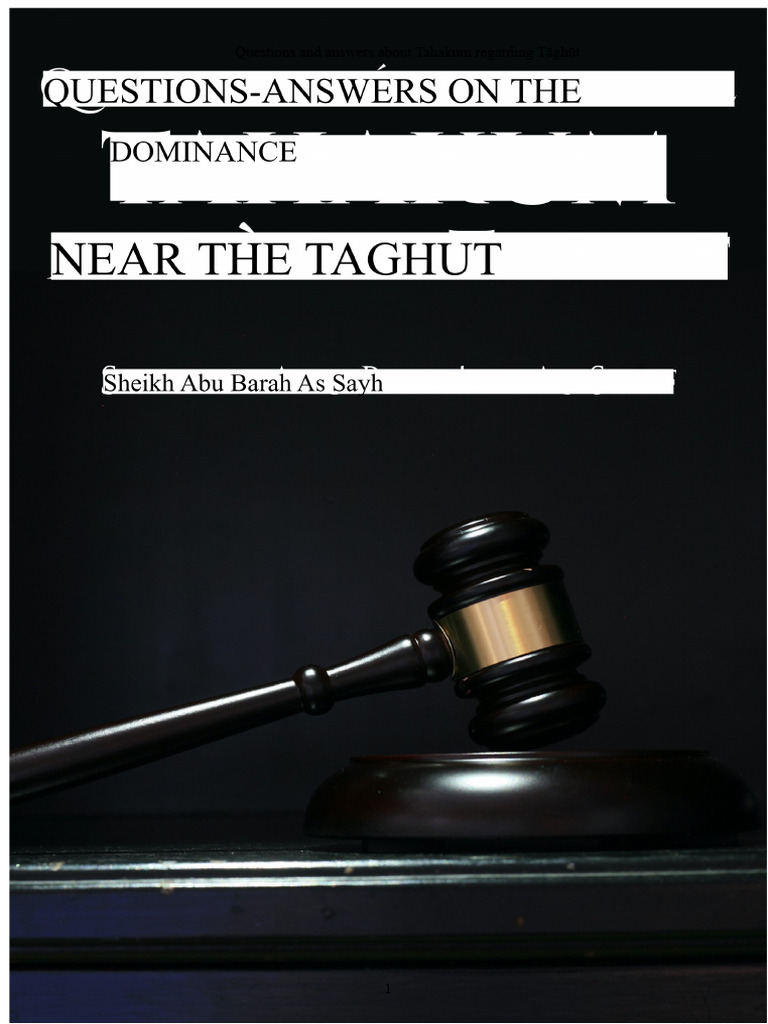 Questions and Answers About Tahakum. | PDF | Abrahamic Religions