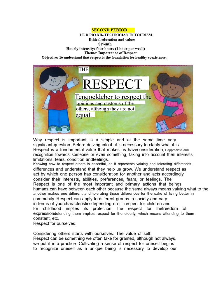 Importance of Respect in Society | PDF | Self Esteem | Social Psychology