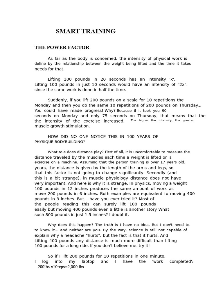Smart Training | PDF | Strength Training | Skeletal Muscle