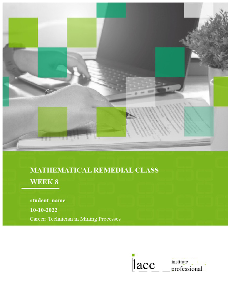 Mathematics Week 8 | PDF