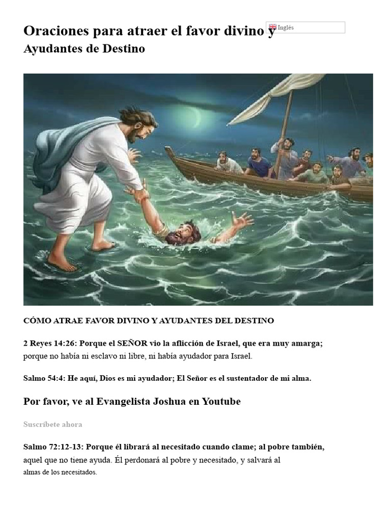 Oraciones para Atraer El Favor Divino y Ayudantes Del Destino ...