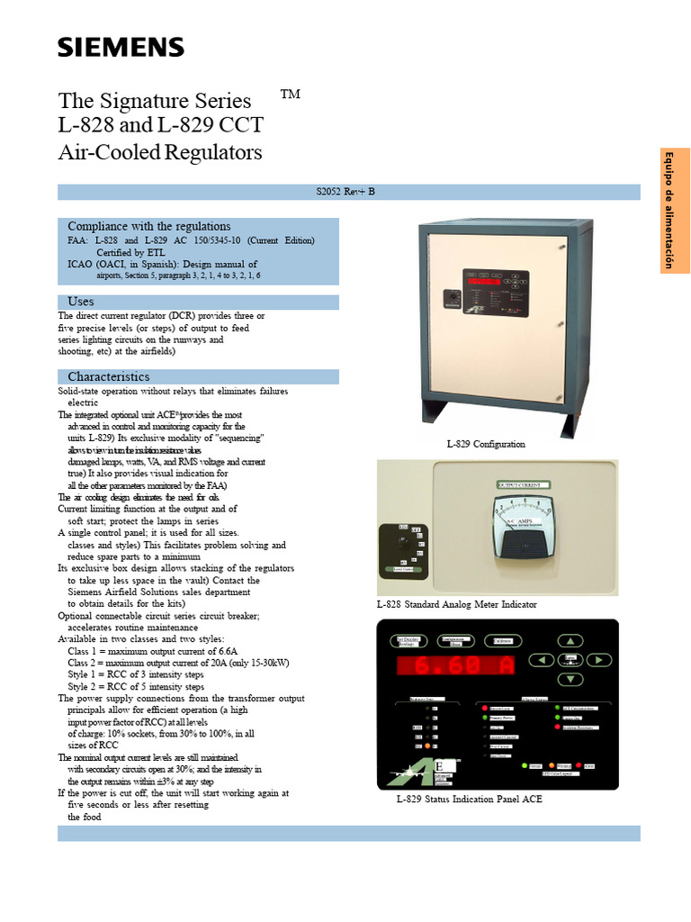Air-Cooled Regulators for Runway Lighting | PDF | Power Supply | Mains ...