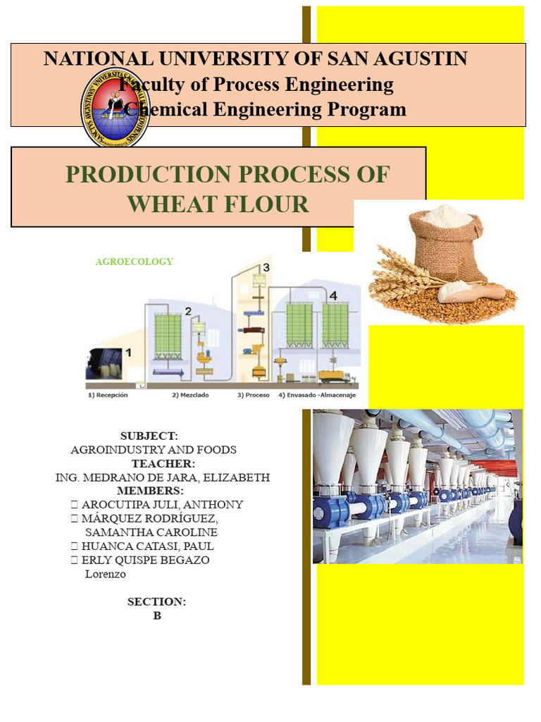 Wheat Flour Production Process | PDF | Mill (Grinding) | Flour