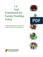 Towards A Conceptual Framework For Family Proofing Policy: Understanding The Key Domains and Critical Levers of Influence