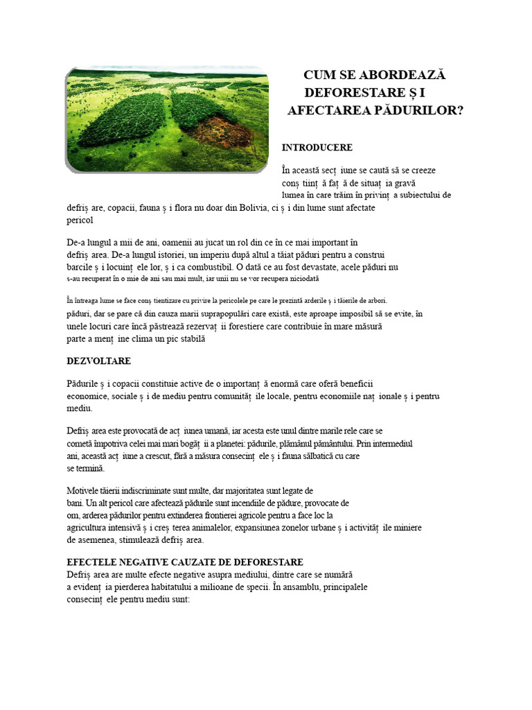Defrișare | PDF