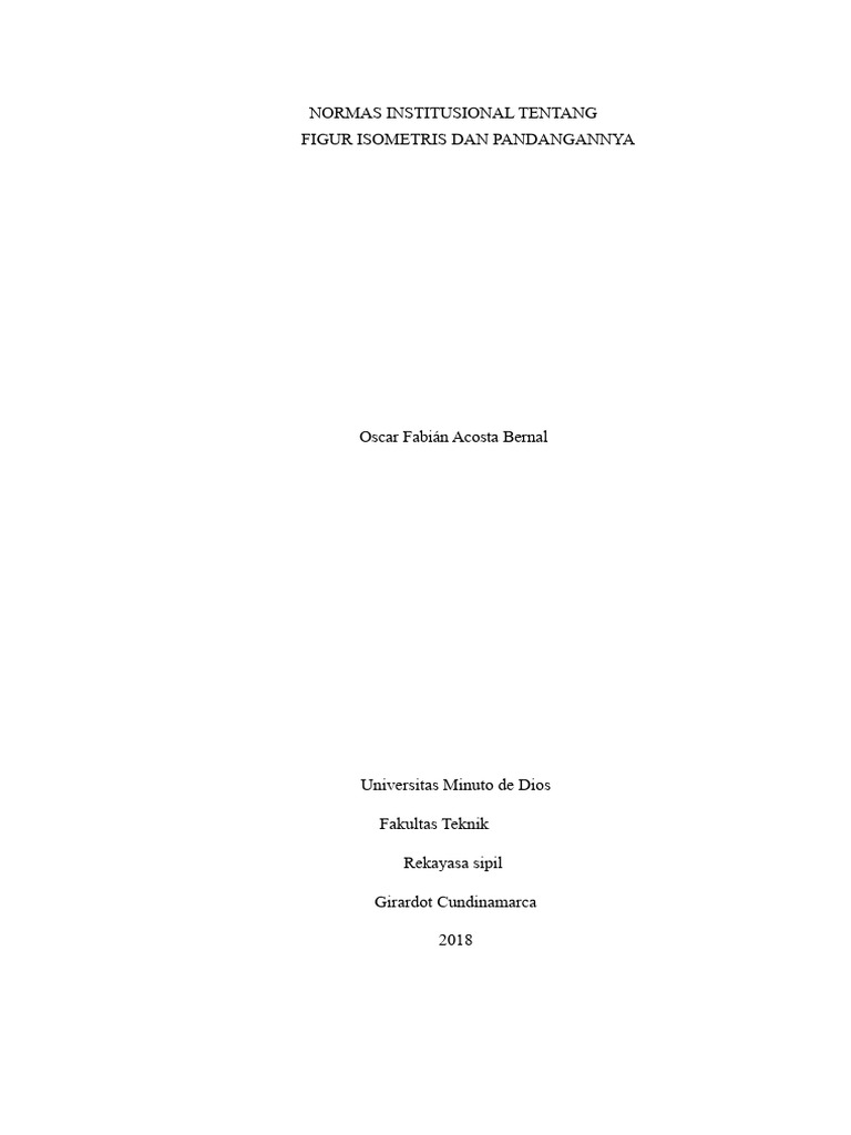 Panduan Proyeksi Isometrik Teknik | PDF