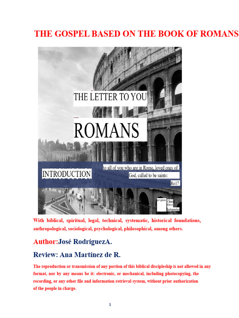 Prolegomenon To The Book of Romans | PDF | Epistle To The Romans | Paul ...