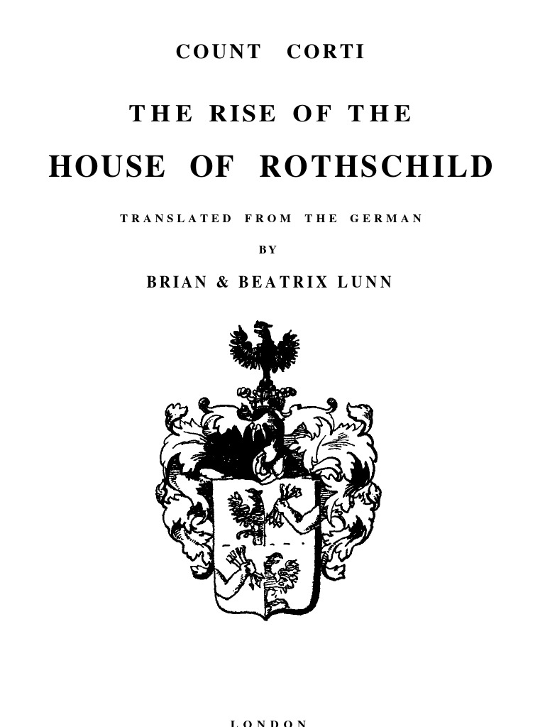 Corti The Rise of The House of Rothschild (Missing Pictures) (1928) PDF