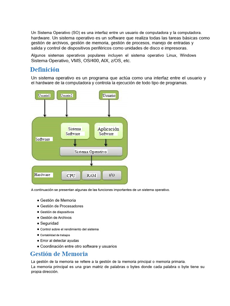 Un Sistema Operativo | PDF | Sistema operativo | Archivo de computadora