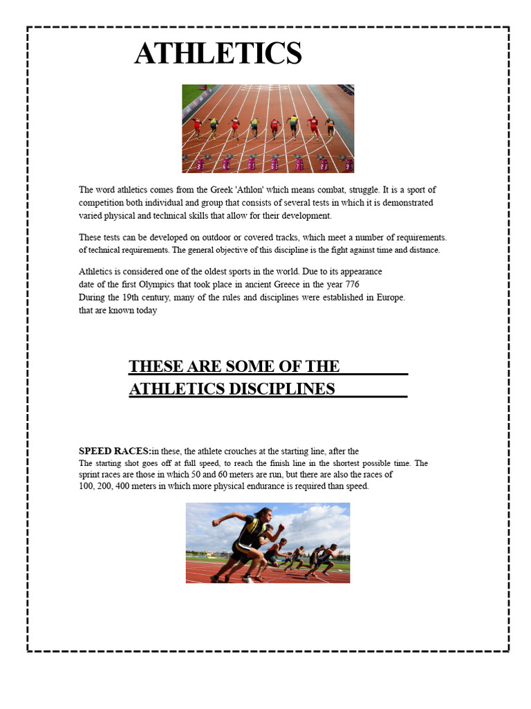 ATHLETICS | PDF | Track And Field | Athletics