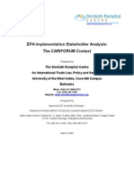 EPA Implementation Stakeholder Analysis: The CARIFORUM Context (GTZ-UWI-SRC)