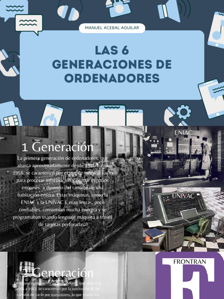 Las 6 Generaciones de Computadoras | PDF | Circuito integrado | Informática