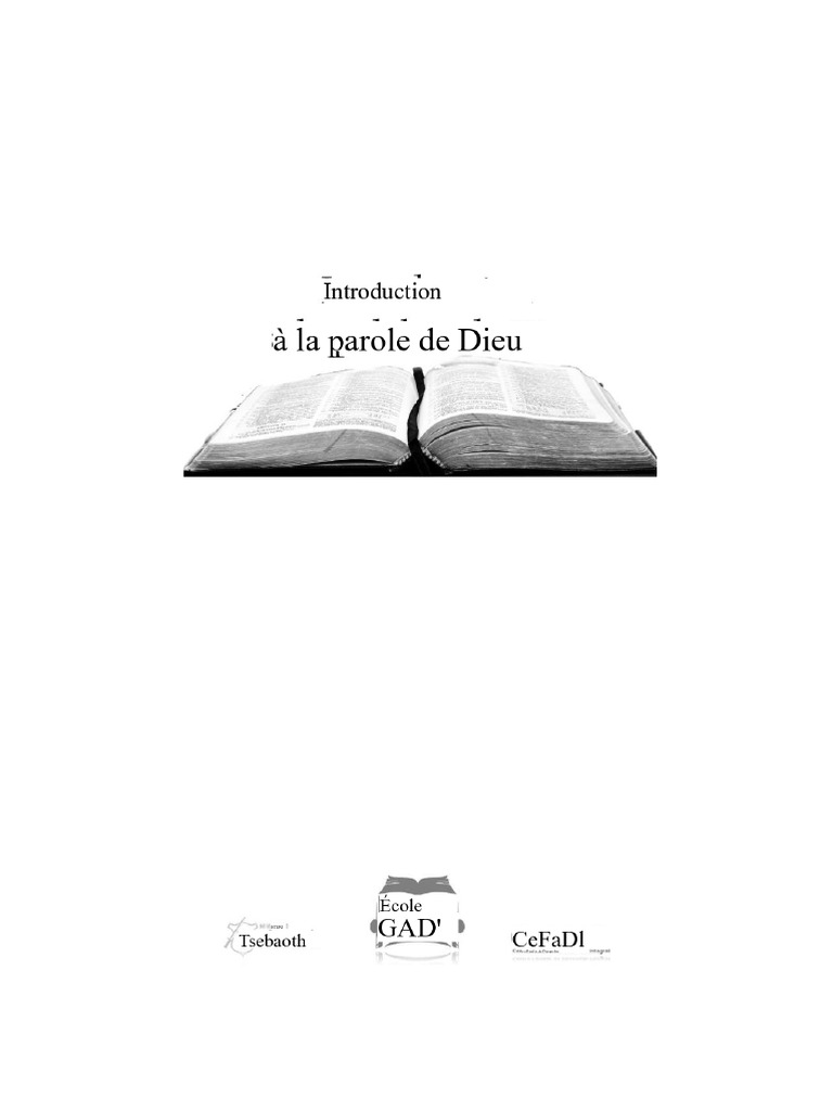 Introduction à la Parole de Dieu | PDF | Dieu | Saint-Esprit