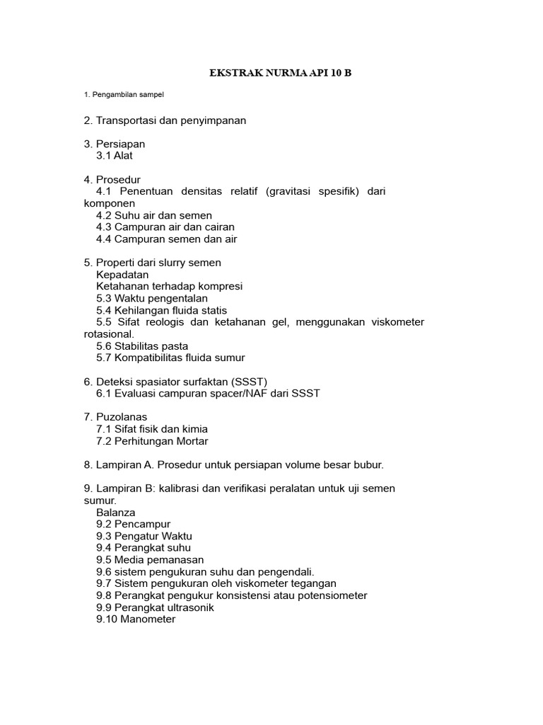Kemajuan Norma API 10b | PDF