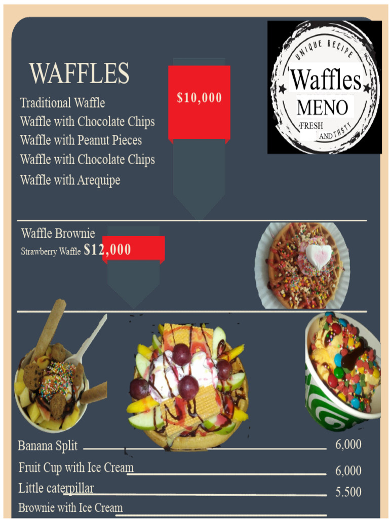 Waffle Menu | PDF