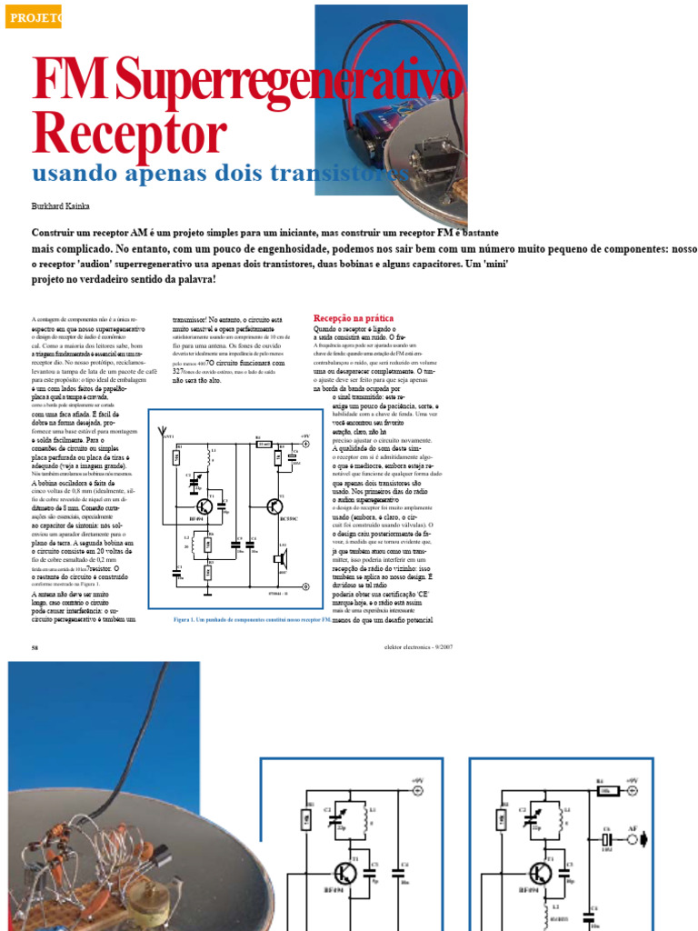 Super Regen.1 | PDF | Rede elétrica | Barulho