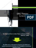 ERG Theory: by Alderfer