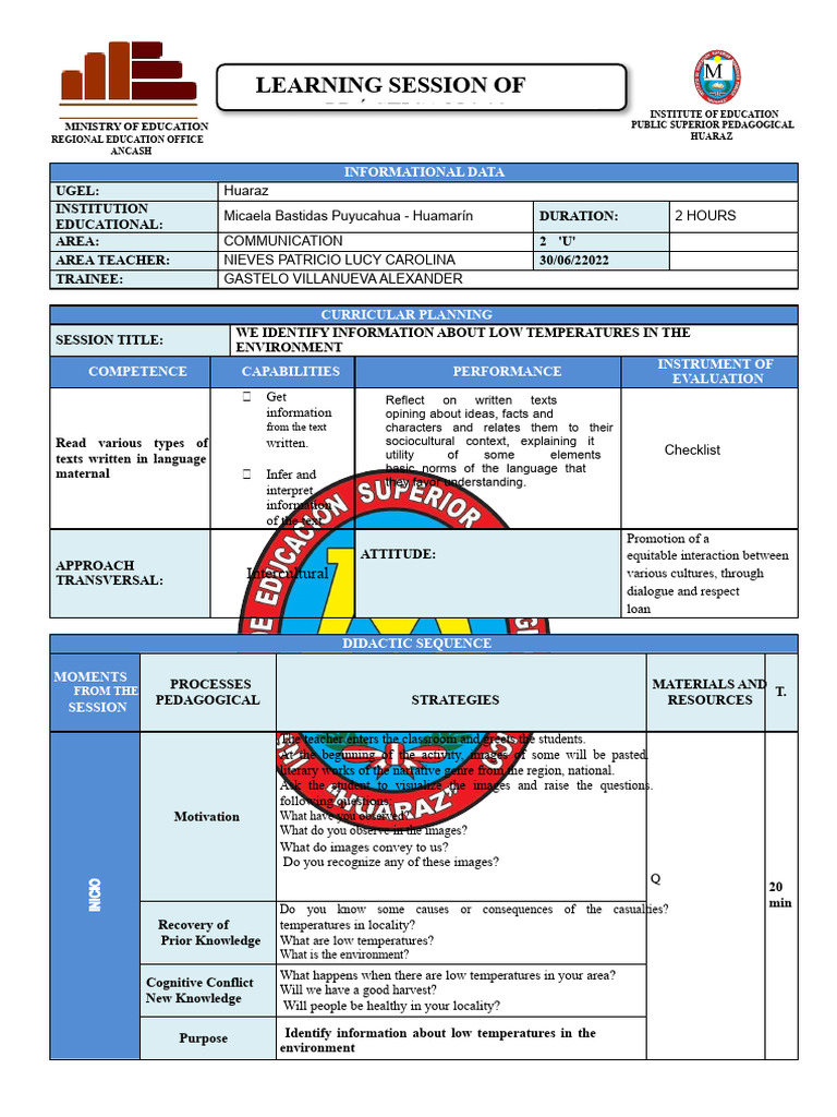 Low Temperatures: Educational Session Guide | PDF | Hail | Learning