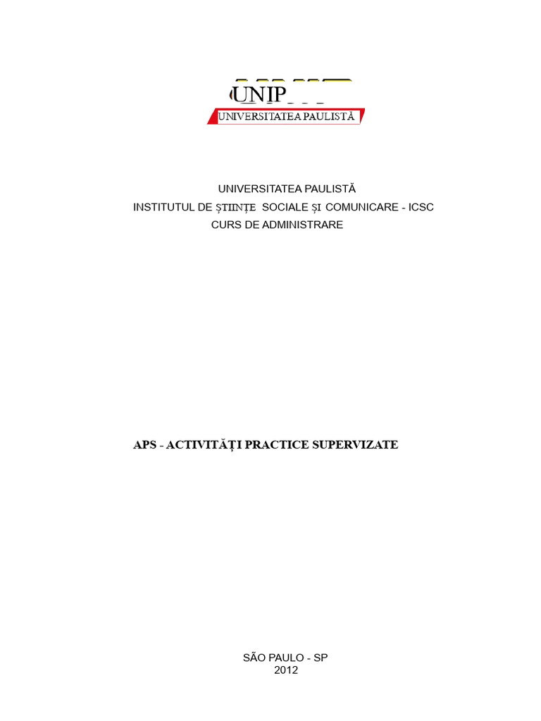 Model APS | PDF