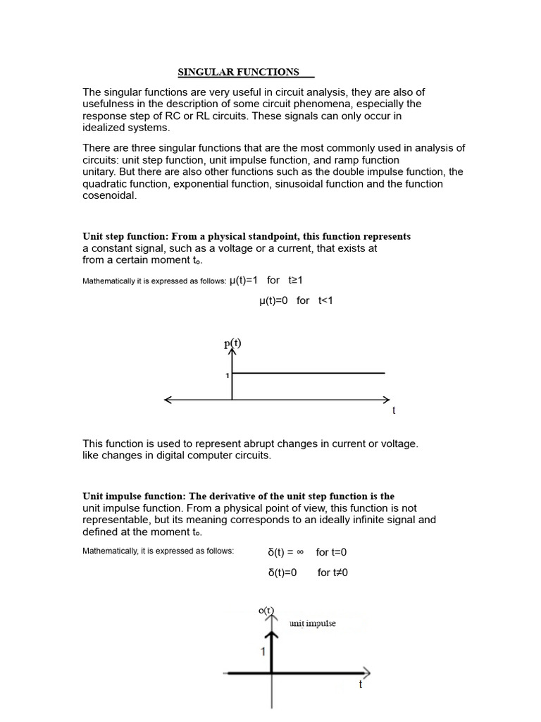 Singular Functions | PDF