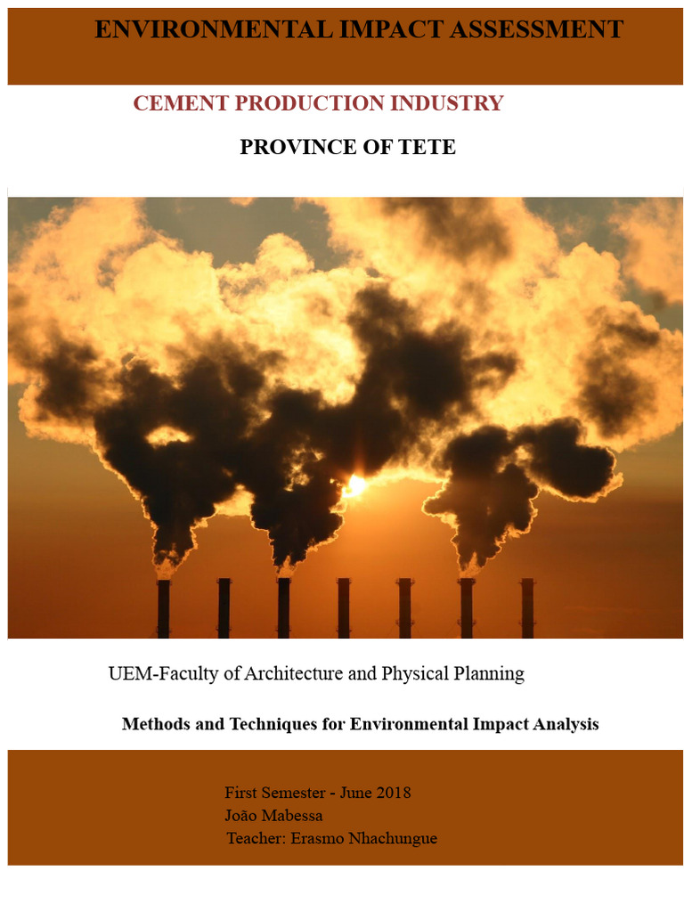 Environmental Impact of Cement in Tete | PDF | Cement | Concrete