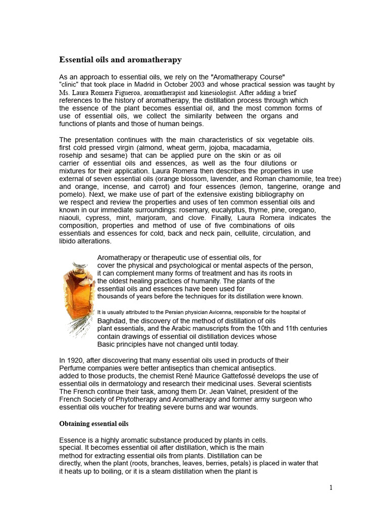 Essential Oils and Aromatherapy Guide | PDF | Essential Oil | Aromatherapy